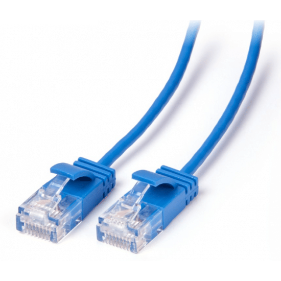 Laser Ultra Slim Cat6 Network Cable - Blue - 1m
