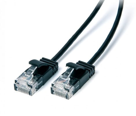 Connect 3m Ultra Slim Cat6 Network Cable Black