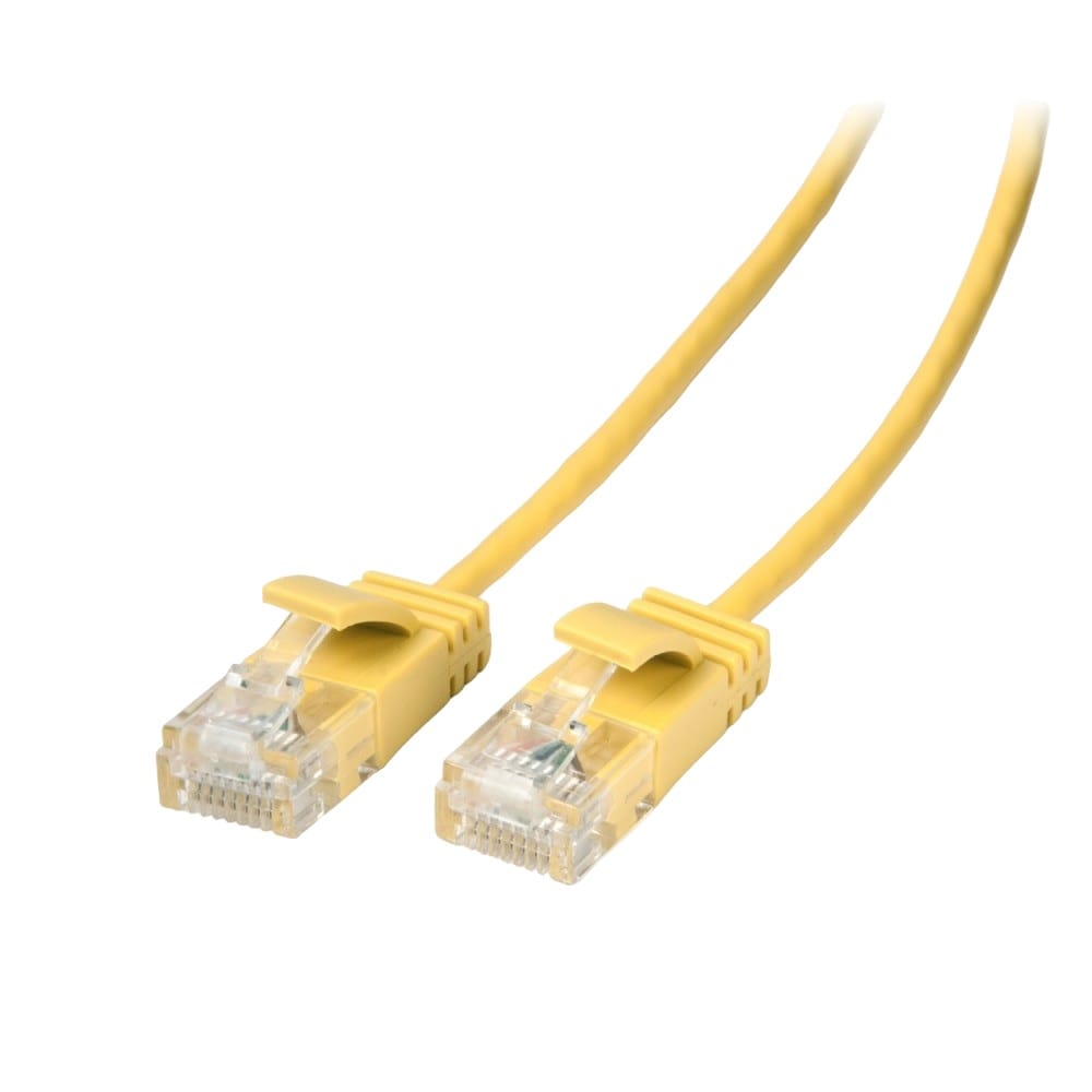 Connect 3M Ultra Slim Cat6 Network Cable Yellow