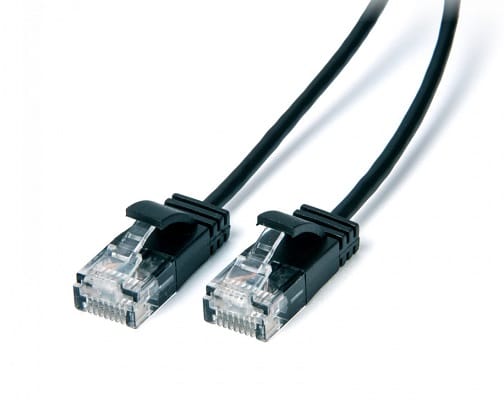 Connect 5m Ultra Slim Cat6 Network Cable Black