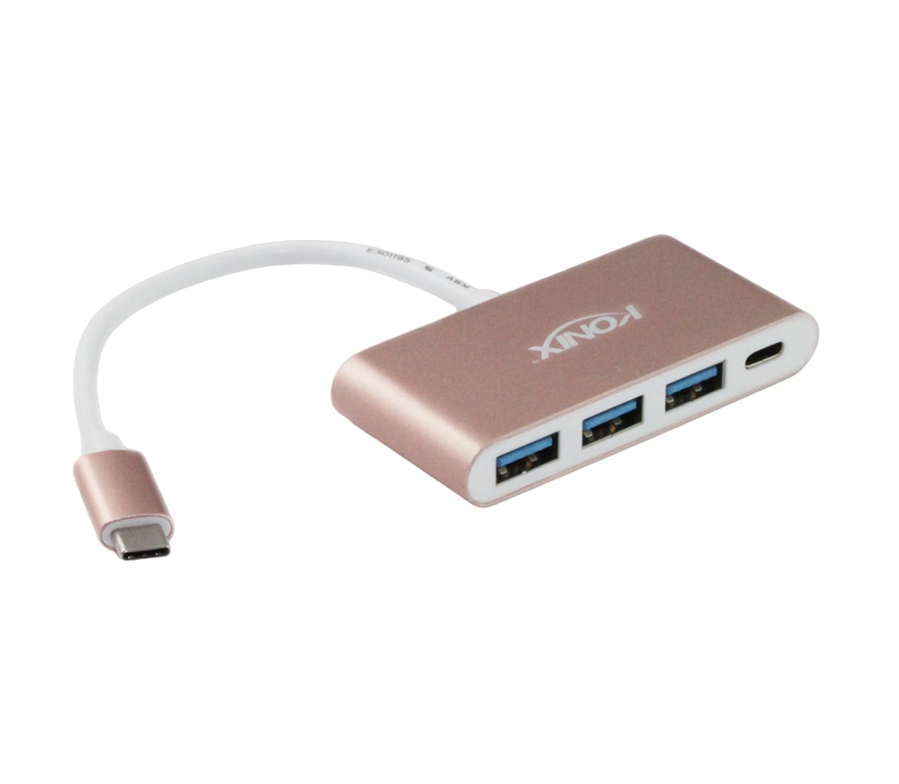 20CM USB-C to 3-Port USB 3.0 Hub + USB-C Port