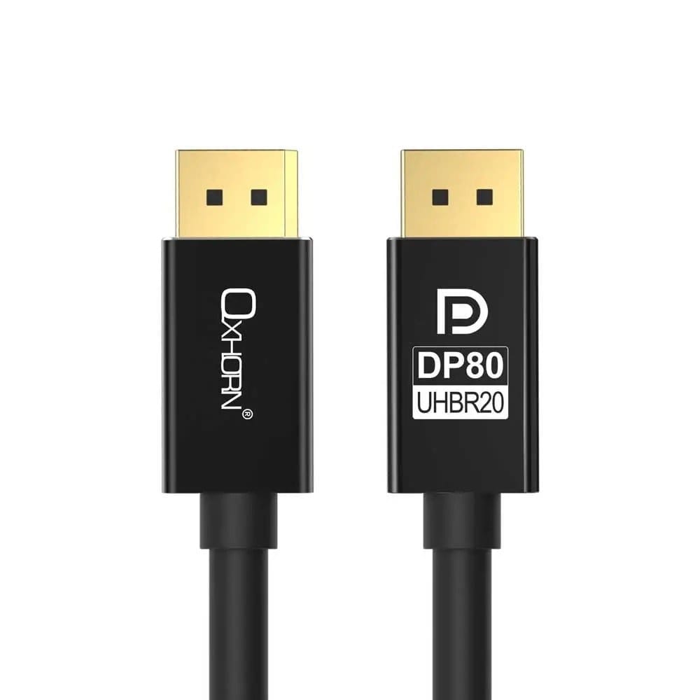 Oxhorn DisplayPort Cable Male to Male V2.1, 16K@60Hz 1M