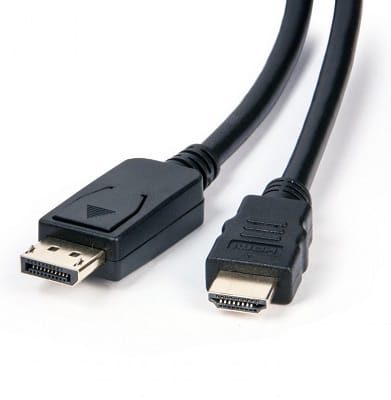 Connect 2m DisplayPort to HDMI Cable