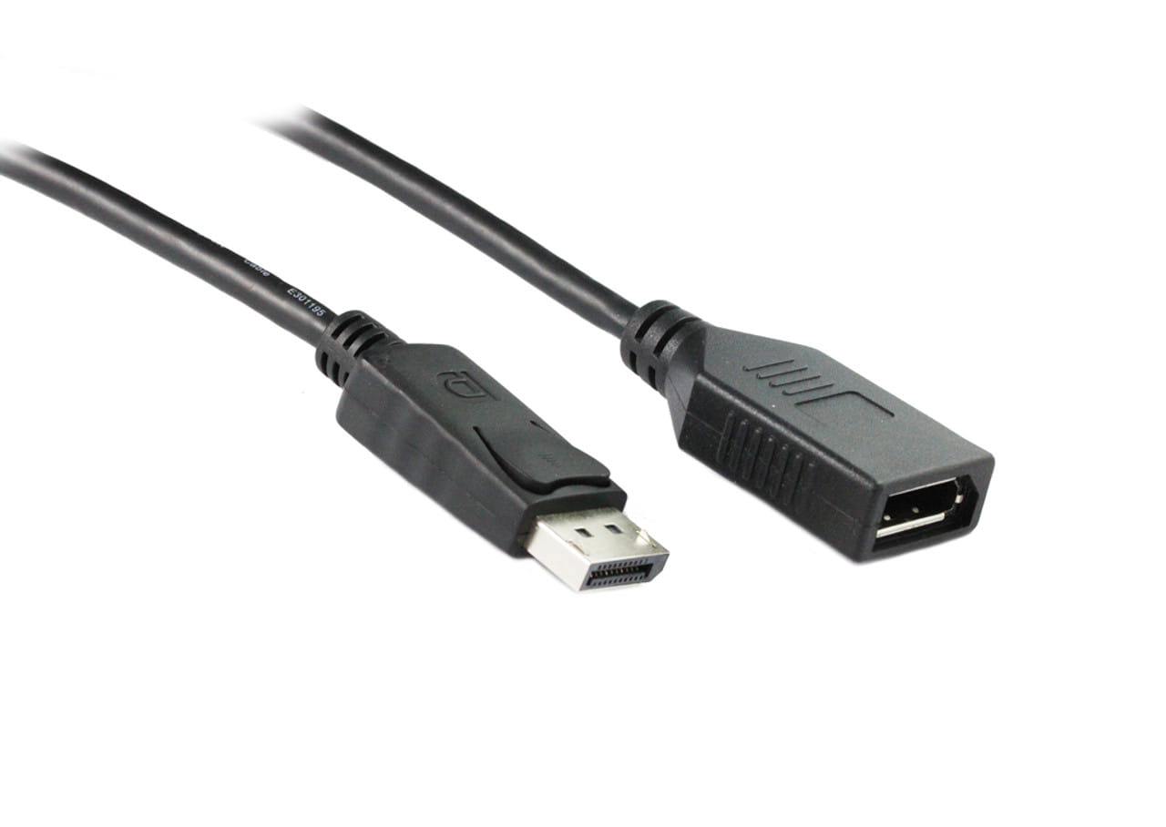 2M DisplayPort V1.4 M-F Extension Cable