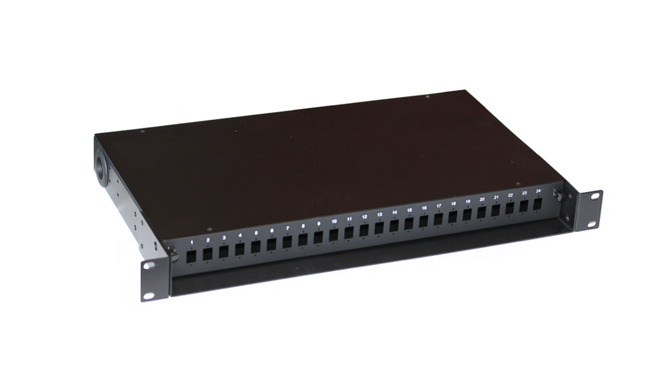 24-Port SC Simplex Fibre Panel 19" Rack Mountable