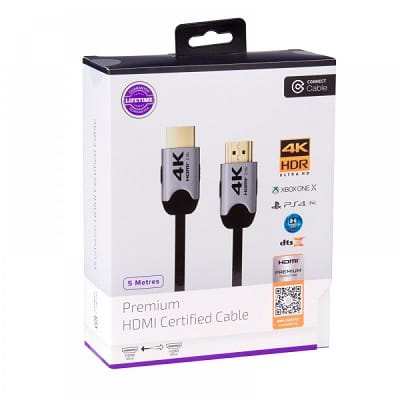 Laser Connect Premium Certified 4k HDMI Cables 5m