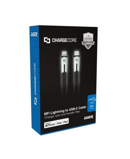 Laser ChargeCore 2m Lightning to USB-C Cable