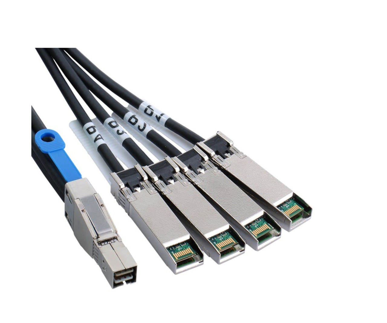 1M Mini SAS HD SFF-8644 to 4 x SFP+ Cable