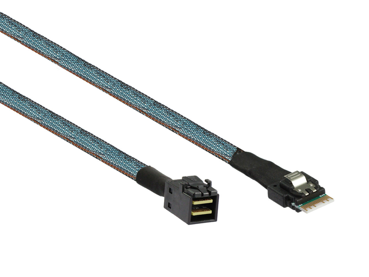 50CM 24G Slim SAS 4.0 SFF-8654 to SFF-8643 Cable