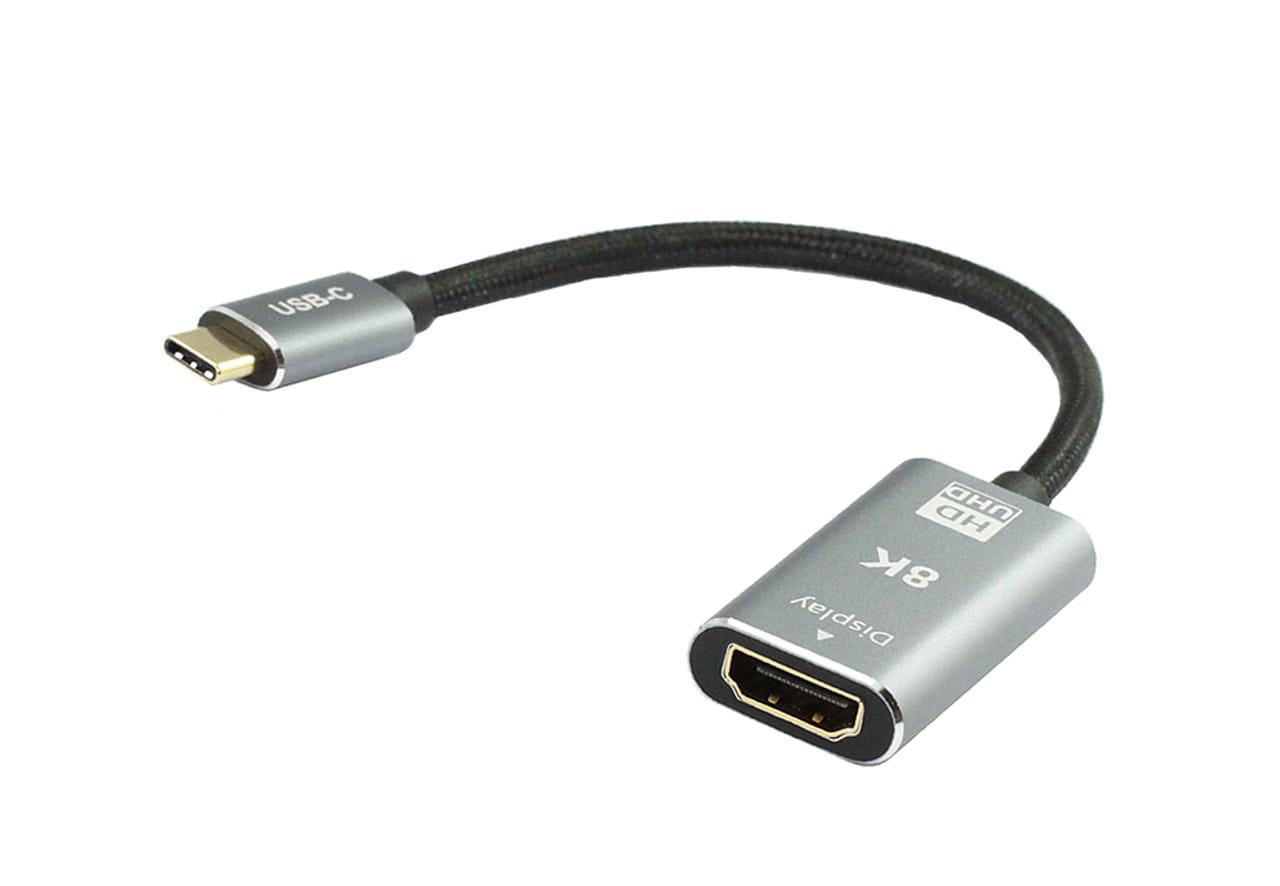 20CM USB-C Male to HDMI 2.1 8K@60Hz Adaptor