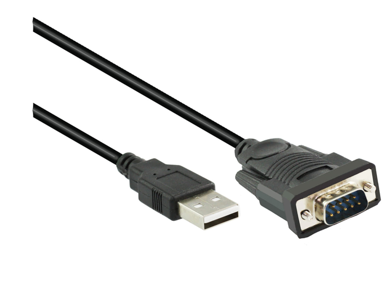 1M USB to Serial DB9M Adapter