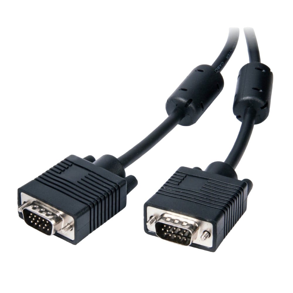 Connect 5M VGA/SVGA Shielded Monitor Cable with Filter Male to Male
