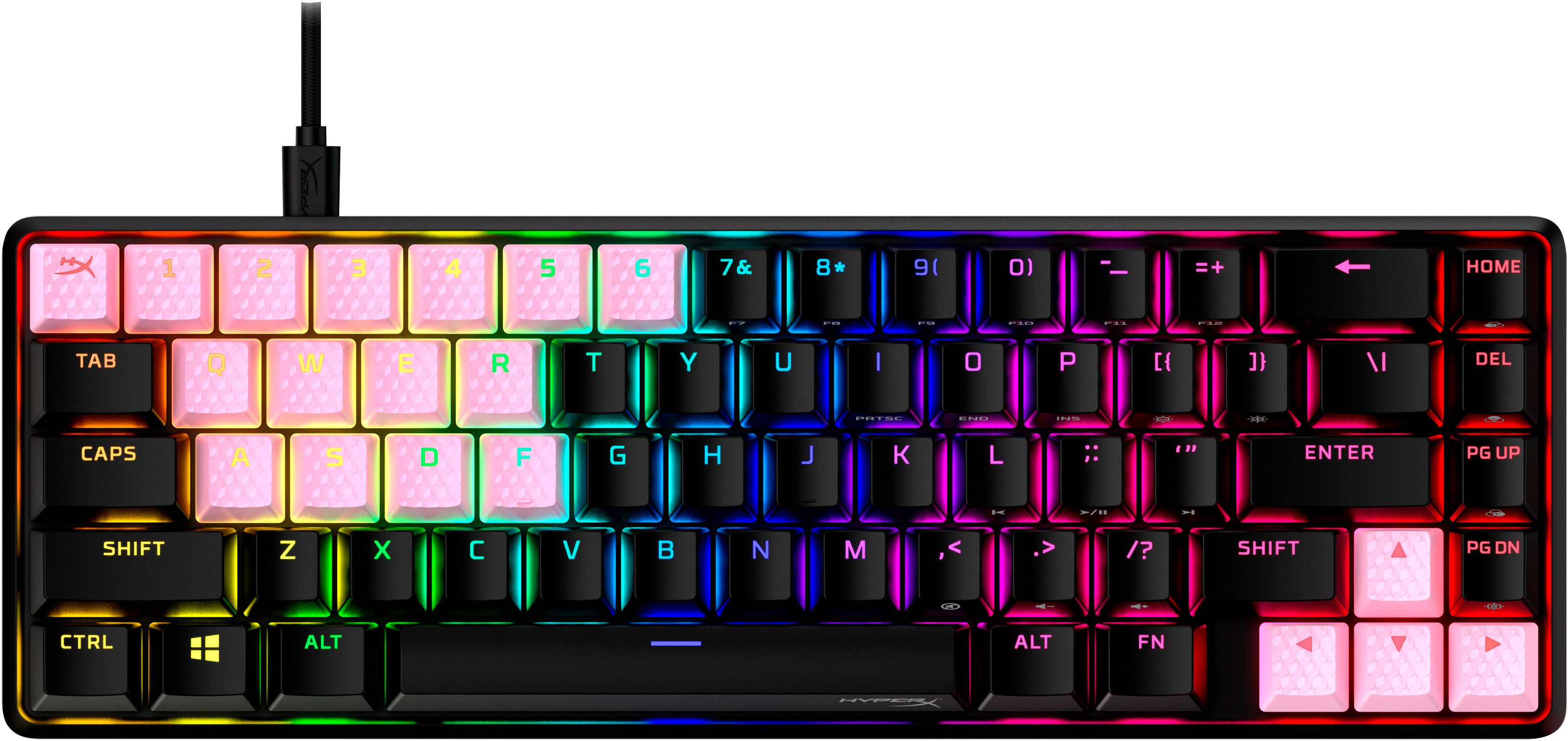 HP HyperX Pudding Rubber Keycaps - Pink