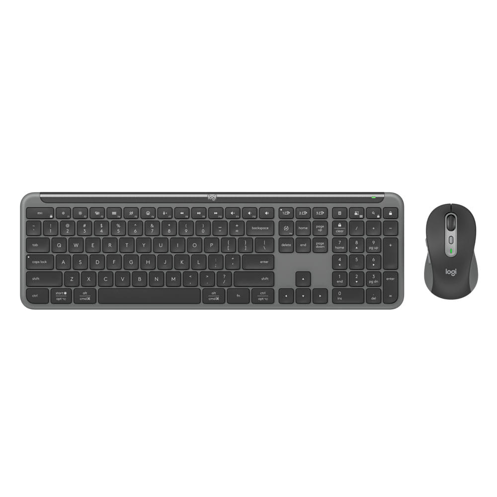 Logitech Signature MK950 Slim Wireless Keyboard and Mouse Combo For Business - Graphite
