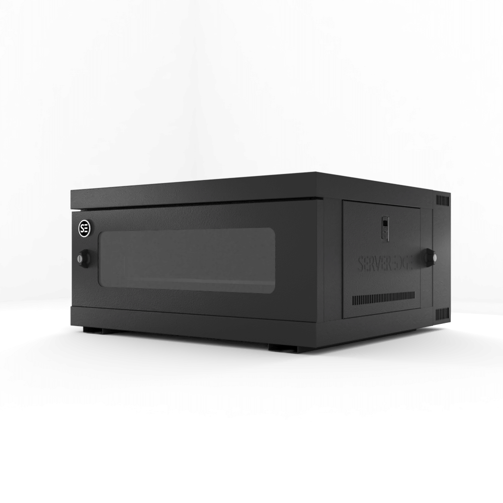 Serveredge 4RU 600mm Wide And 550mm Deep Fully Assembled Swing Frame