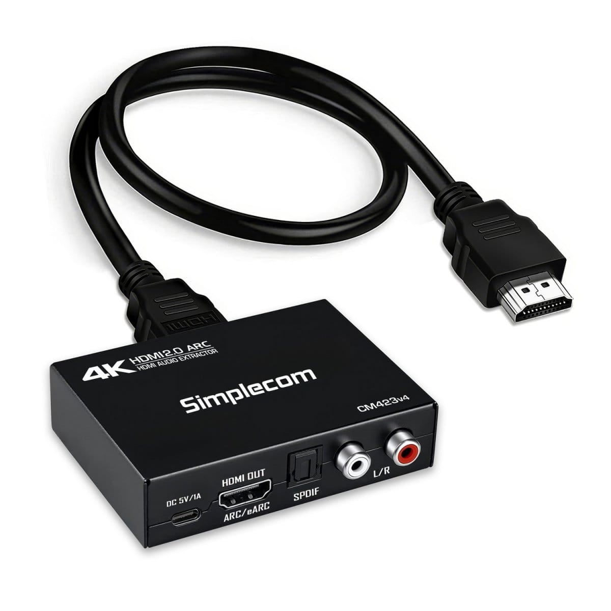 Simplecom CM423v4 HDMI 2.0 Audio Extractor Dual-Mode