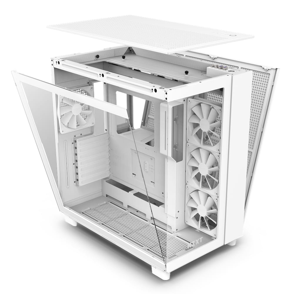 NZXT H9 Flow Edition ATX Mid Tower Chassis - White