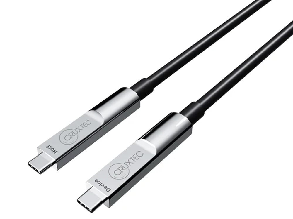 Cruxtec USB-C USB 3.2 Gen 2 Full-Feature 8K60Hz Active Optical Cable With PD 60W 10m