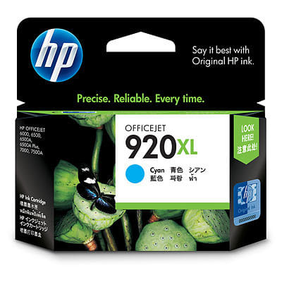 HP 920XL Cyan Ink Cartridge for OJ6000, 6500