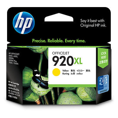 HP 920XL Yellow Ink Cartridge for OJ6000, 6500