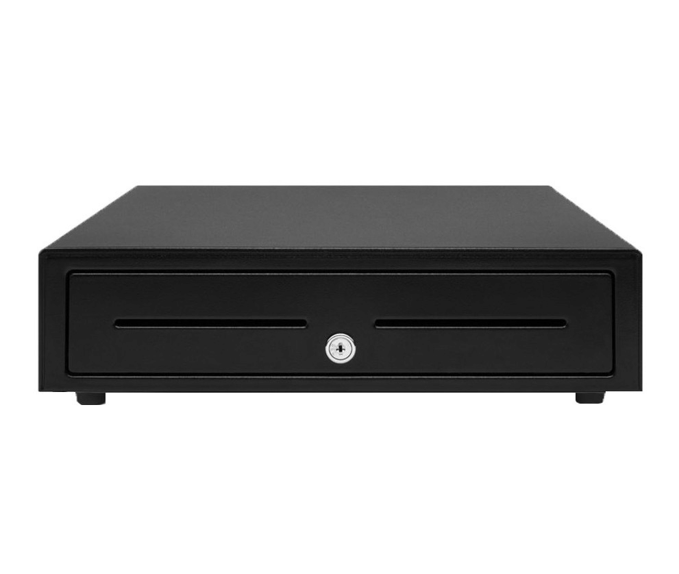 VPOS Small Cash Drawer EC350 4 Note/8 Coin 24V - Black
