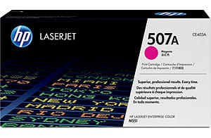 HP 507A Magenta Toner 6,000 Page Yield