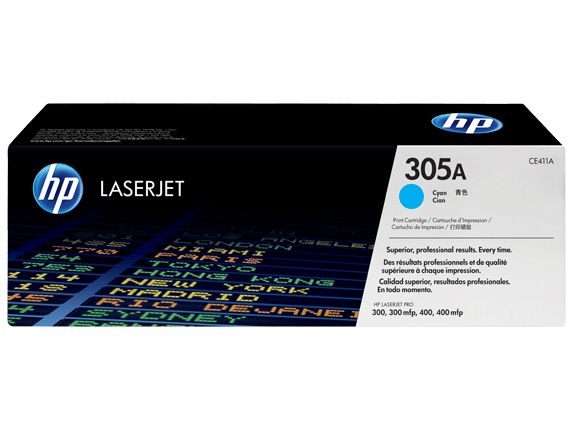 HP 305A Cyan Toner 2,600 Page Yield