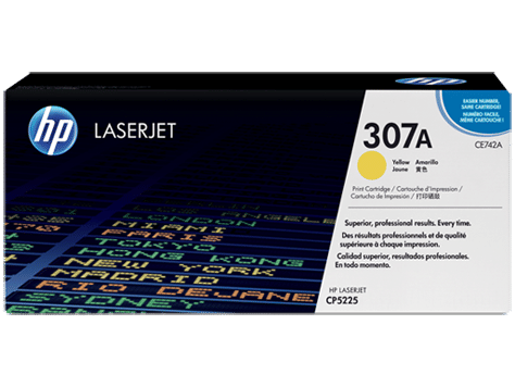 HP 307A Yellow Toner 7,300 Page Yield
