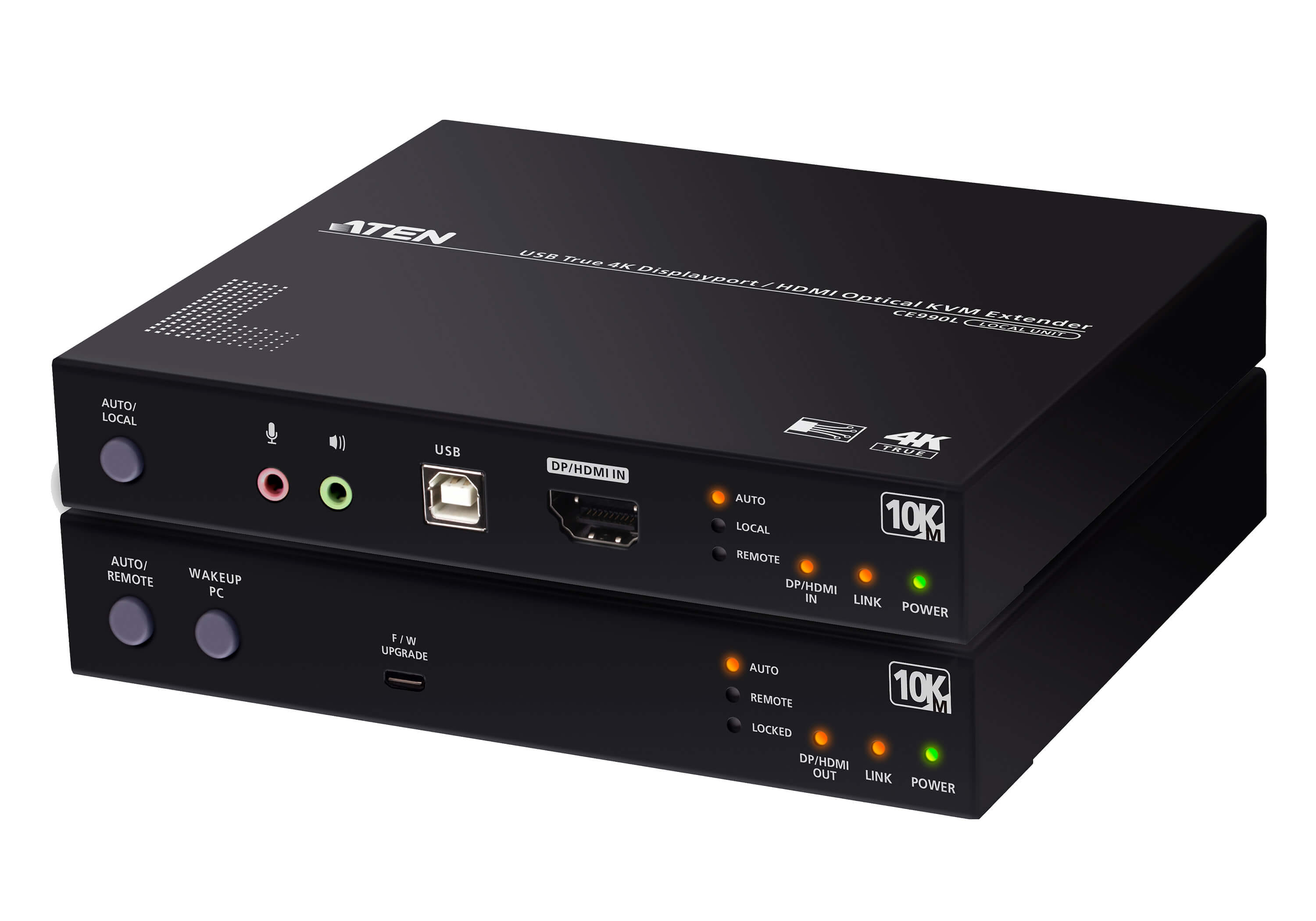 ATEN USB True 4K DisplayPort/HDMI Optical KVM Extender (True 4K @ 10 km)
