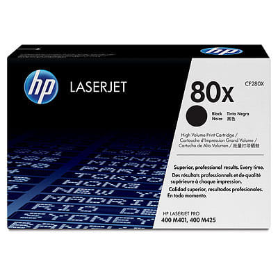 HP 80X Black Toner 6,900 Page Yield