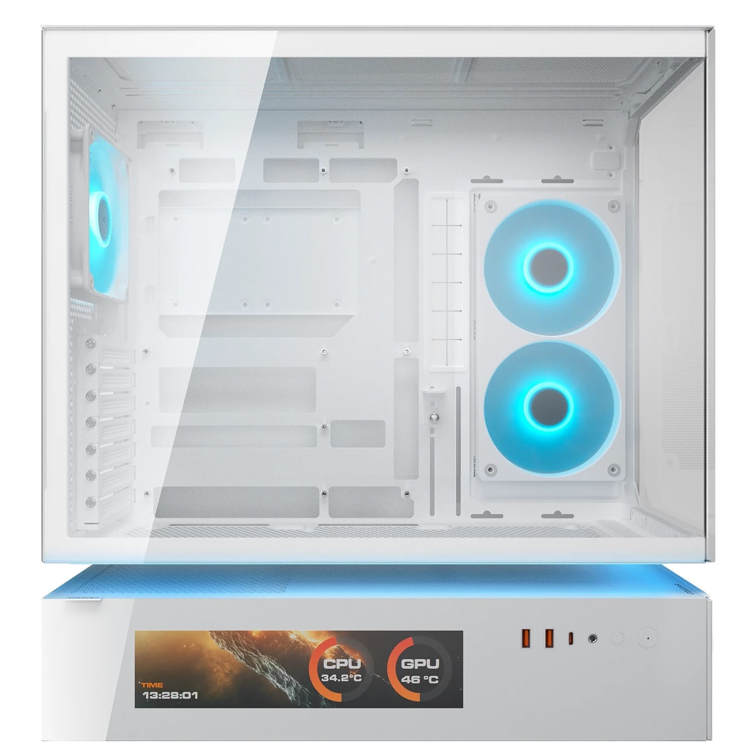 Cougar CFV235 White ATX Mid Tower Central Floating Ventilation Case