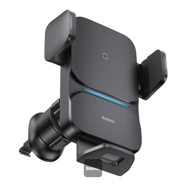 Baseus Wisdom Auto Alignment Car Air Vent Mount Qi 15W Wireless Charger - Black