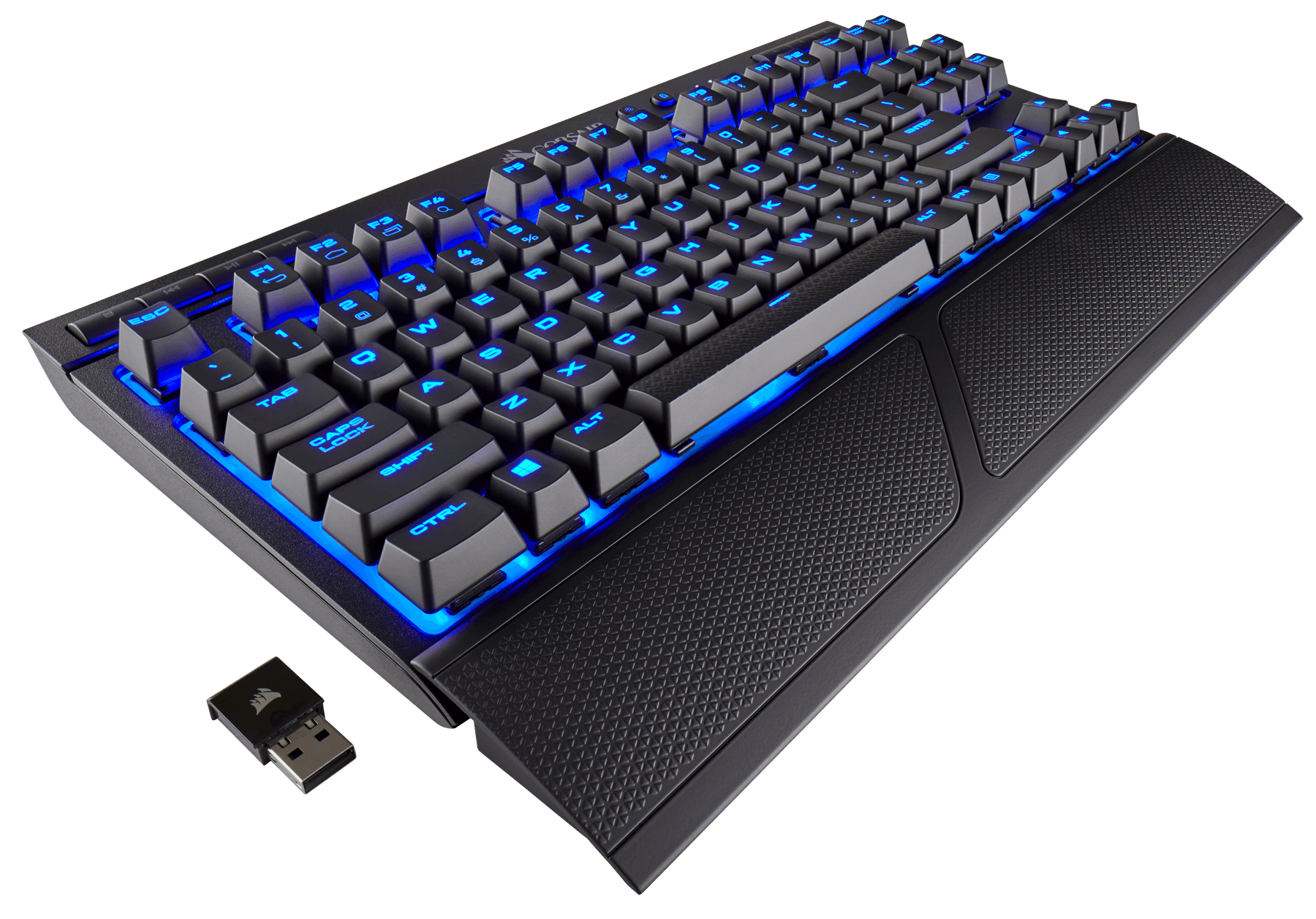 Corsair K63 Wireless Mechanical Gaming Keyboard - Blue LED - Cherry MX Red 