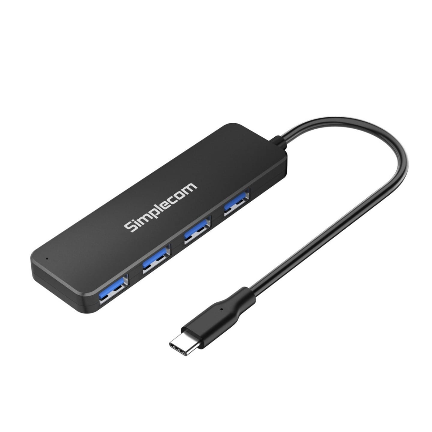 Simplecom CH340 Compact USB-C 4-Port USB-A Hub
