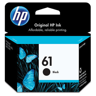 HP 61 Black Ink 190 Page Yield
