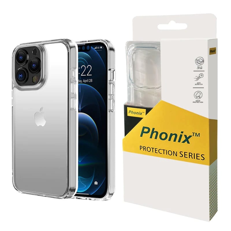 Phonix iPhone 13 Pro Clear Rock Hard Case