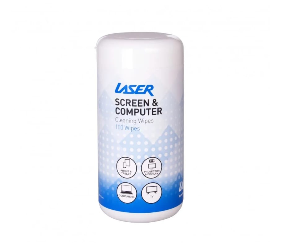 Laser Clean Range 100 Screen Computer Wipes
