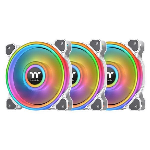 Thermaltake Riing Quad 12 RGB Radiator Fan TT Premium Edition (3-Fan Pack) - White Edition