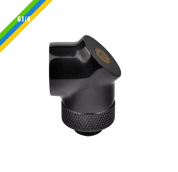 Thermaltake Pacific G1/4 90 Degree Adapter – Black