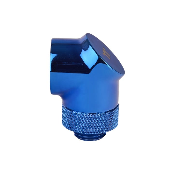 Thermaltake G1/4 90 Degree Adapter - Blue (2-Pack Fittings)