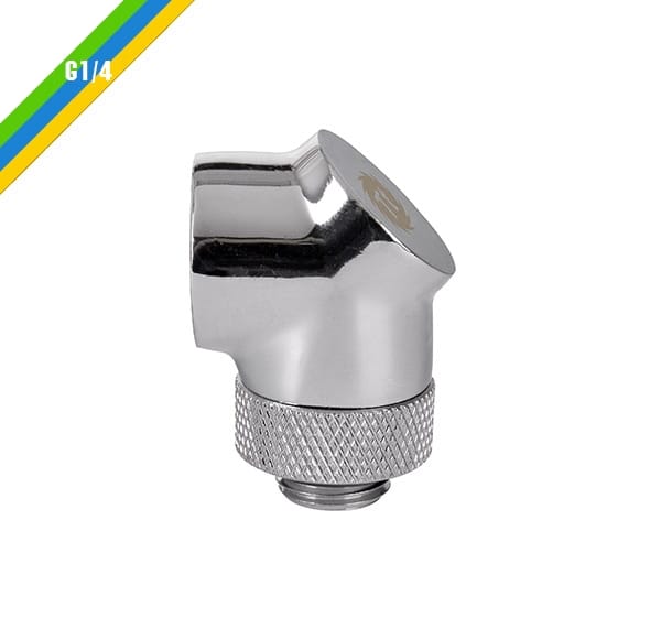Thermaltake Pacific G1/4 90 Degree Adapter - Chrome