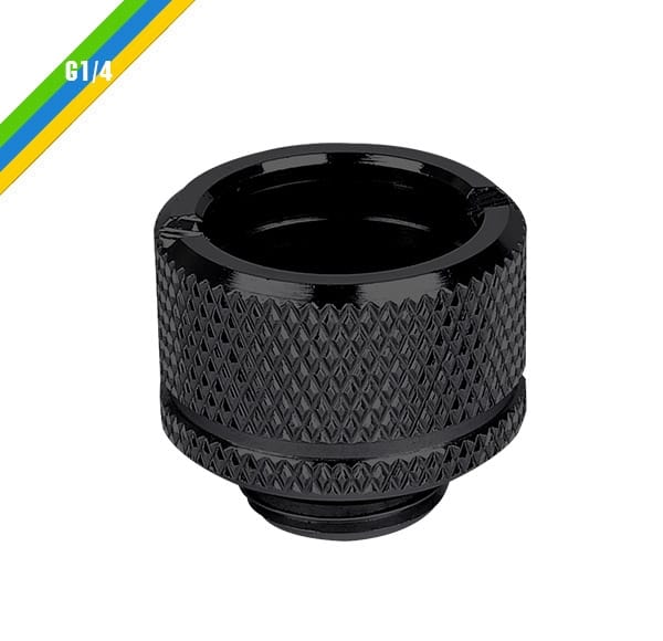 Thermaltake Pacific G1/4 PETG Tube 5/8” (16mm) OD Adapter – Black