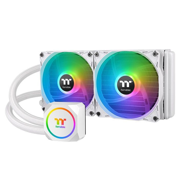 Thermaltake TH240 ARGB Sync 240mm All-In-One Liquid CPU Cooler - White Snow Edition