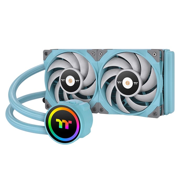Thermaltake TOUGHLIQUID 240 ARGB Sync All-In-One Liquid CPU Cooler - Turqoise