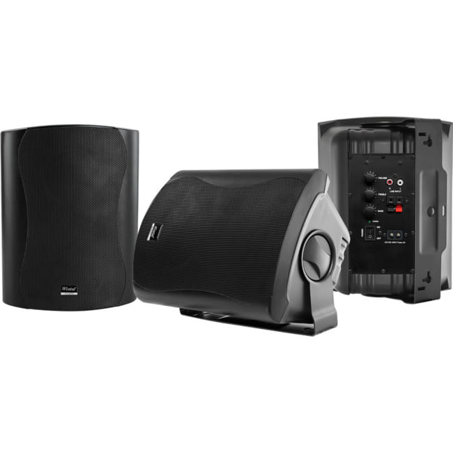 Wintal 6.5" 60W In & Out Active Speaker - Black