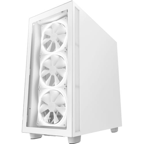 NZXT H7 V1 2022 Elite ATX Mid Tower Chassis All White