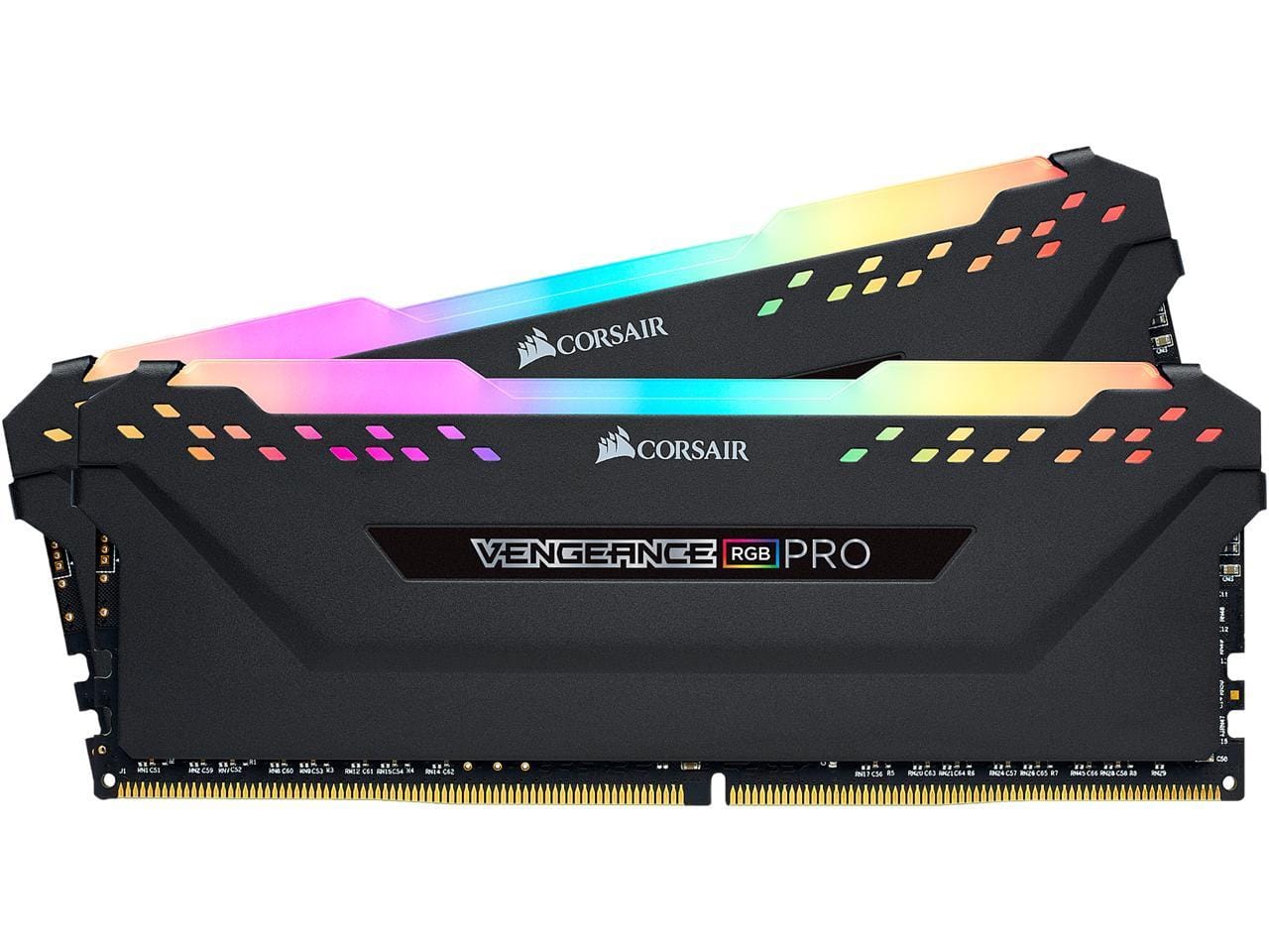 Corsair Vengeance RGB Pro 32GB(2x16GB) DDR4-3600 RAM - Black