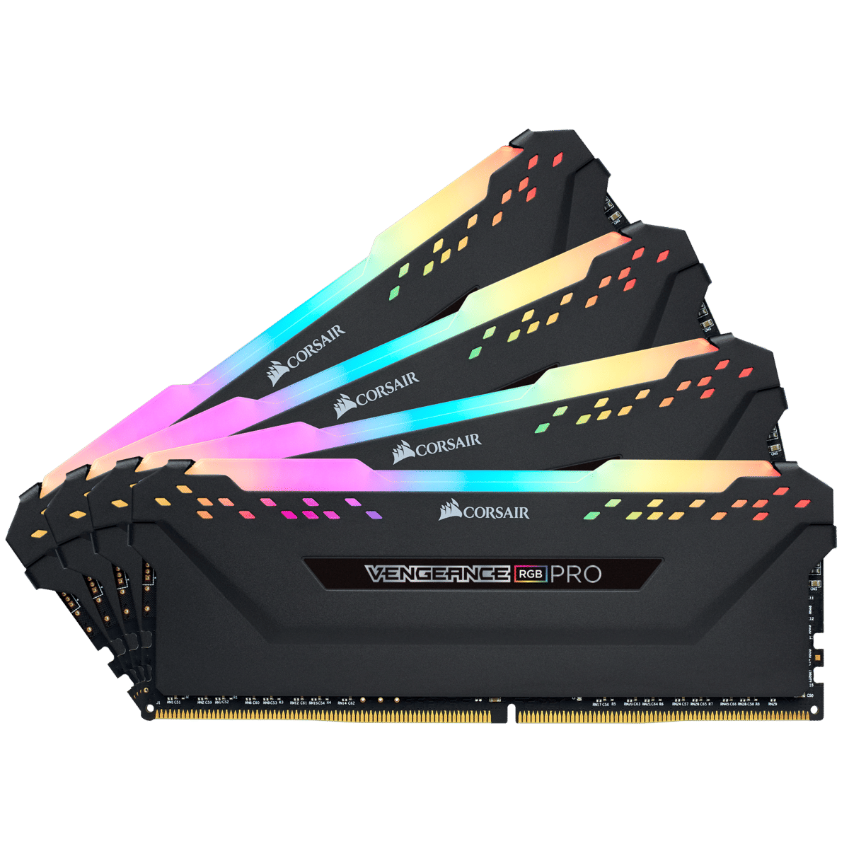 Corsair Vengeance RGB PRO 32GB(4x8GB) DDR4-3200 DIMM - Black