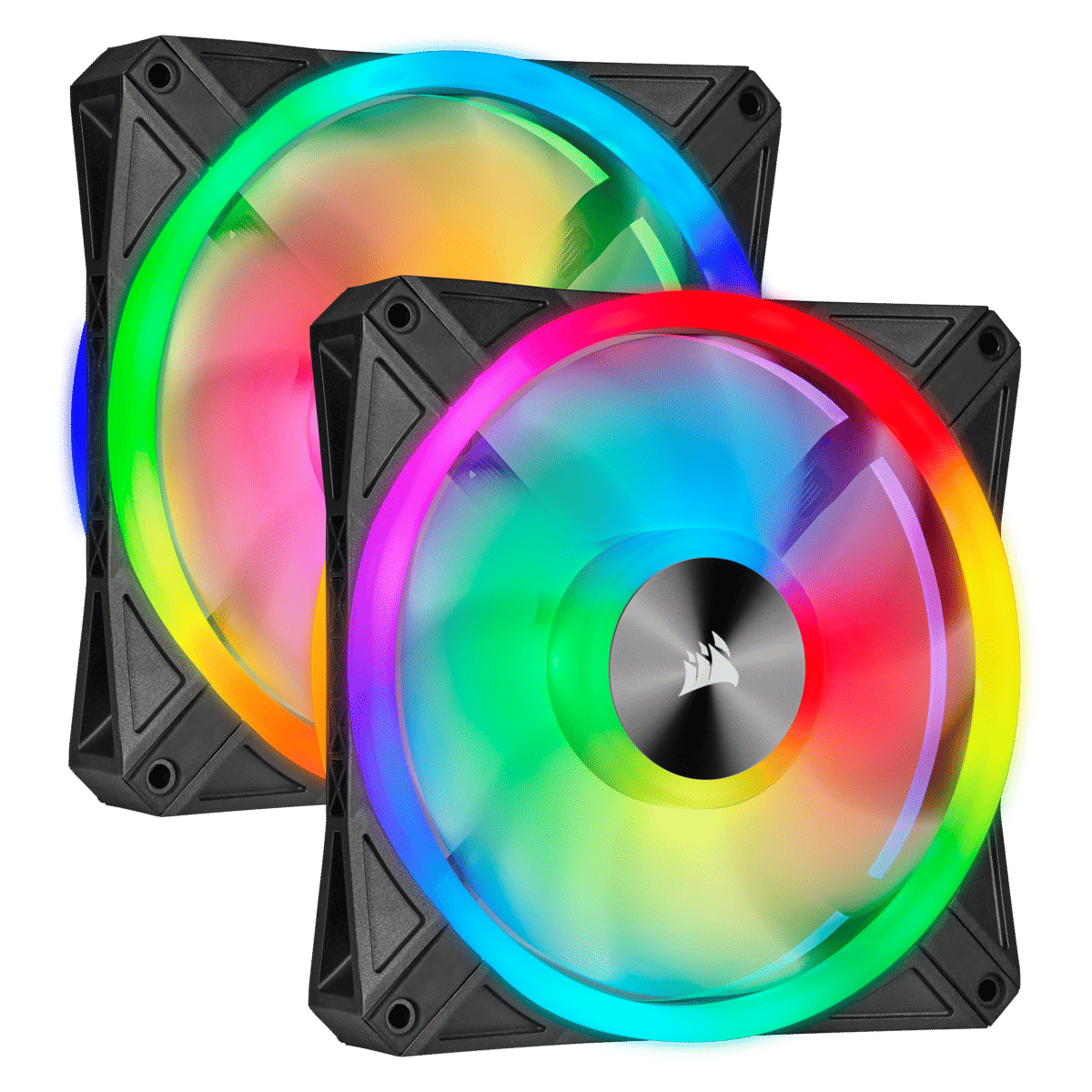 Corsair iCUE QL140 RGB 140mm PWM Dual Fan Kit with Lighting Node