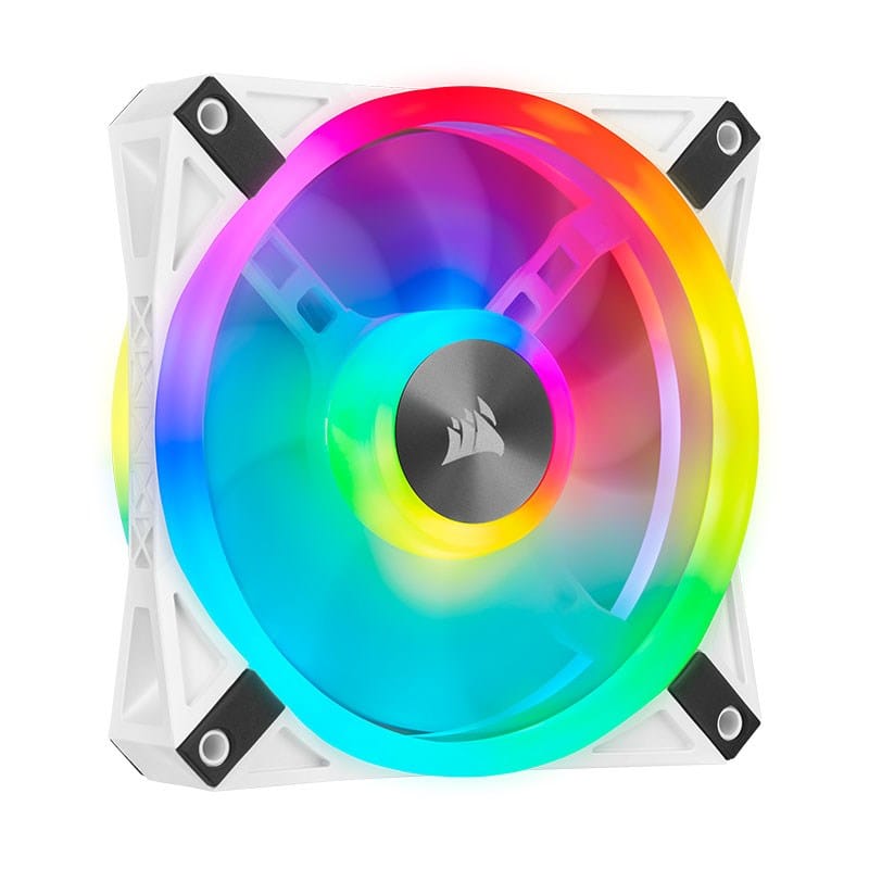 Corsair QL120 RGB 120mm PWM Fan - White (Single Pack)